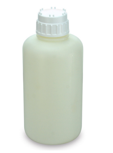Vacuum Bottle, Narrow Mouth, Heavy Duty High-Density Polyethylene (HDPE) Bottle, White Polypropylene (PP) 53 mm Screw Cap, 2 L (0.5 Gallons), 12/CS (6 Bags of 2), Globe Scientific, 7092000