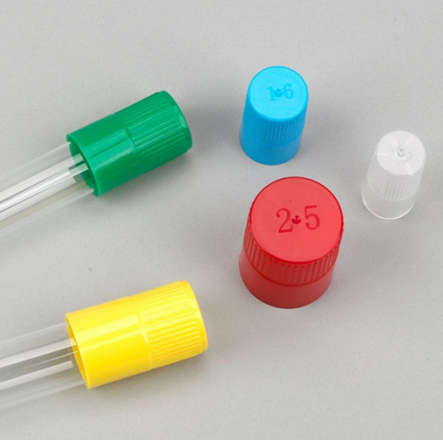 Diamond Culture Tube Cap for 16 mm Glass Culture Tubes, Polypropylene (PP) Blue, 1000/CS (10 Bags of 100), Globe Scientific, 118152B