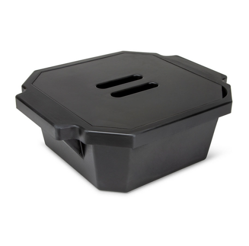 Ice Bucket with Cover, 2.5 L, Black, Globe Scientific, 455010K