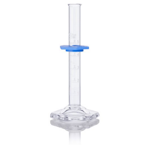 Cylinder, Graduated, Globe Glass, 5 mL, Class A, To Deliver (TD), Dual Graduations, ASTM E1272,  6/CS, Globe Scientific, 8300005