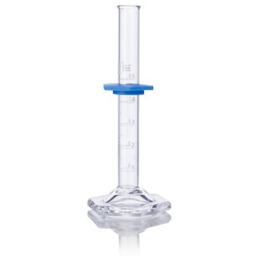 Cylinder, Graduated, Globe Glass, 5 mL, Class B, To Deliver (TD), Dual Graduations, ASTM E1272,  24/CS, Globe Scientific, 8330005