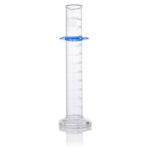 Cylinder, Graduated, Globe Glass, 1000 mL, Class B, To Deliver (TD), Dual Graduations, ASTM E1272,  4/CS, Globe Scientific, 8331000