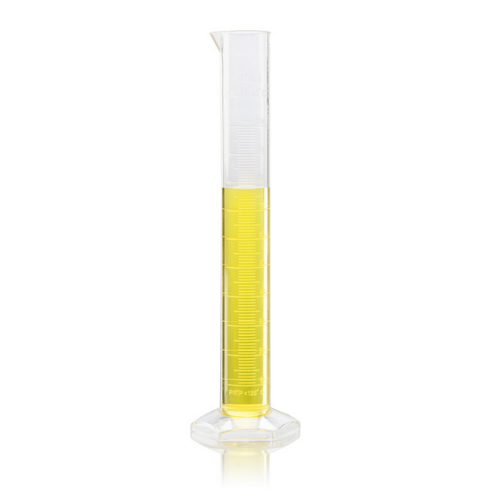 Cylinder, Measuring, Diamond Essentials, Class B, PMP, Molded Graduations, Tall Form, 100 mL, 12/CS,  Globe Scientific, 3703-100