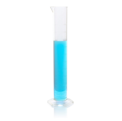 Cylinder, Measuring, Diamond Essentials, Class B, PMP, Molded Graduations, Tall Form, 1000 mL, 6/CS,  Globe Scientific, 3703-1M