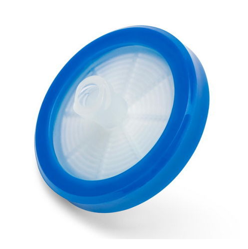 Syringe Filter, Cellulose Acetate with Glass Fiber Pre-filter (CA/GF) Membrane, 0.22 Micrometers Porosity, 30 mm Diameter, Polypropylene (PP) Housing, STERILE, Individually Wrapped, 1000/CS, Globe Scientific, SF-CAGF-2230-S