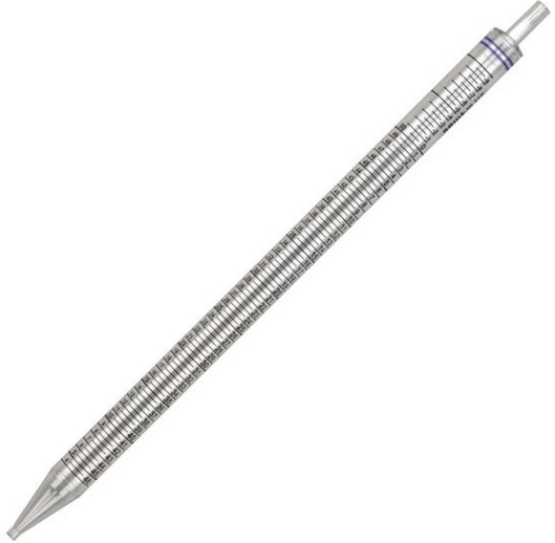 Pipette, Serological, 50 mL, Polystyrene (PS), Standard Tip, 345 mm, STERILE, Purple Band, Individually Wrapped, Paper/Plastic, 100/CS (4 Bags of 25), Globe Scientific, 1824