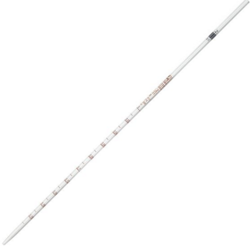 Pipette, Serological, Glass, Reusable, 0.2 mL, Class B, To Deliver (TD), 0.01 mL Graduations, Black Band, ASTM E1044, 12/CS (in 2 Boxes of 6), Globe Scientific, 8510000A
