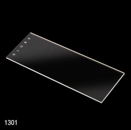 Microscope Slides, Glass, 25 x 75 mm, 90 Degree Ground Edges, Plain, 144/PK (2 Boxes of 72), Globe Scientific, 1301-144