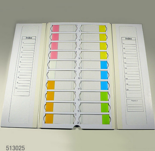 Slide File Folder, 20-Place, Cardboard, 10/CS, Globe Scientific, 513025