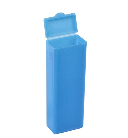 Slide Mailer, Polypropylene, Flip Top, for 5 Slides, Blue, 100/PK, Globe Scientific, 513061B