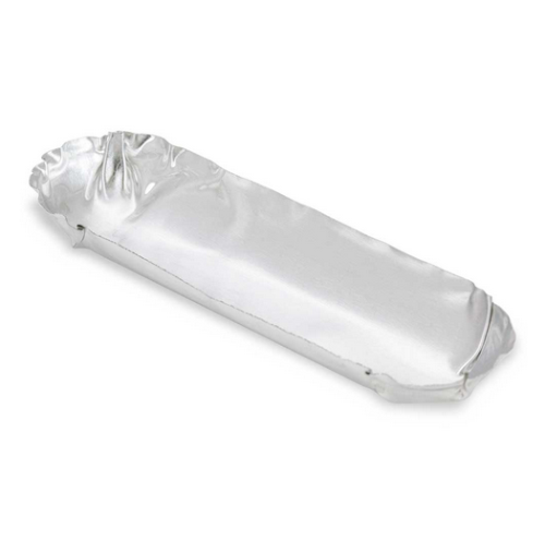 Aluminum Weigh Dish, U Round, 65 mm L x 18 mm W x 9 mm H, 10 mL, 1600/CS (16 Bags of 100), Globe Scientific, 8329