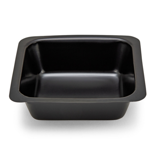 Weight Boat, Square with Square Bottom, Antistatic, PS, Black, 100 mL, 6000/CS (12 Bags of 500), Globe Scientific, 3619-100BK