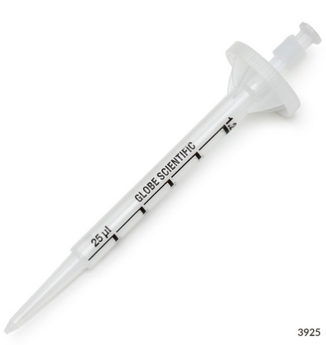 Diamond RV-Pette PRO Dispenser Tip for Repeat Volume Pipettors, 1.25 mL, 3000/CS, Globe Scientific, 3925