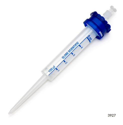 Diamond RV-Pette PRO Dispenser Tip for Repeat Volume Pipettors, Certified, Sterile, Individually Wrapped, 5 mL, 1600/CS, Globe Scientific, 3927S