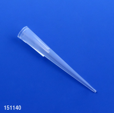 Pipette Tip, 1 - 200 microliter, Natural, for use with MLA, 25000/CS (25 Bags of 1000), Globe Scientific, 151140