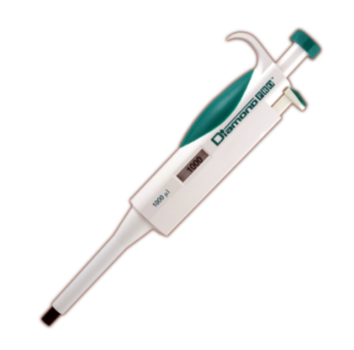 Pipette, Diamond PRO, Fixed Volume, 1000 microliter (1 mL), Light Green, Globe Scientific, 3312-1000