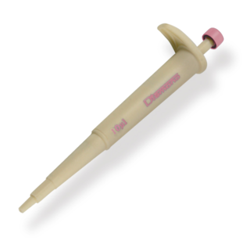 Pipette, Diamond Jr., 10 microliter, Pink, Autoclavable, Globe Scientific, 3322-10