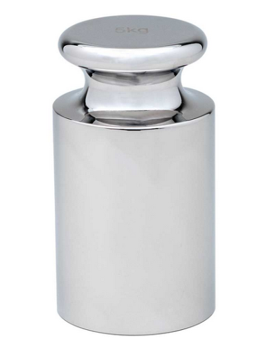 Calibration Weight, 5 kg, OIML Class F2, Includes Statement of Accuracy, Globe Scientific, GB-F2-5KG