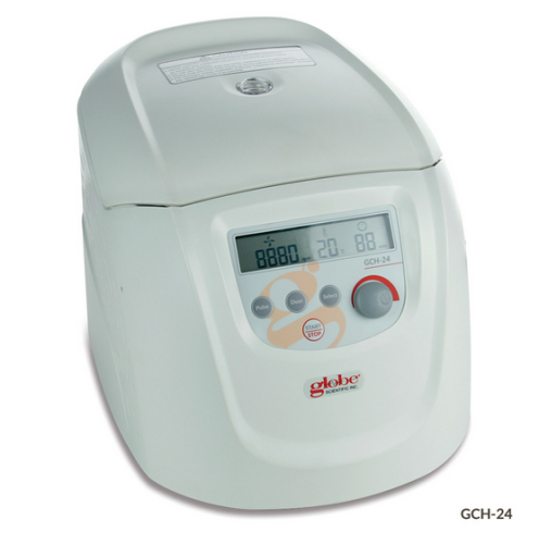 Centrifuge, Hematocrit, 24-place, 120 V, 60 Hz, US Plug (includes: 24-Place Hematocrit Rotor Kit with Lid and Reading Disk Lid), Globe Scientific, GCH-24