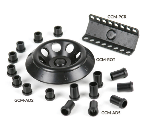 Rotor for Use with GCM Series Mini Centrifuges, 7000rpm, 2 x 8 Position, for 0.2 mL PCR Tubes and Strips, Globe Scientific, GCM-PCR