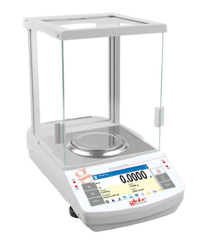 Balance, Analytical, Touchscreen, 62 g x 0.1 mg, External Calibration, 100-240 V, 50-60 Hz, Globe Scientific, GBT-64