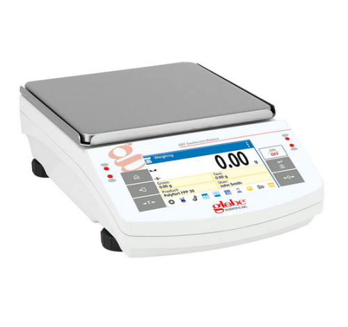 Balance, Precision, 6000 g x 0.01 g, Internal Calibration, 100-240 V, 50-60 Hz, Rechargeable Internal Battery, Globe Scientific, GBA-6002C