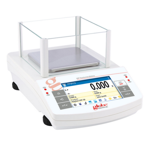 Balance, Precision, Touchscreen, 1000 g x 1 mg, External Calibration, 100-240 V, 50-60 Hz, Globe Scientific, GBT-1003