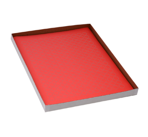 Label Sheets, Cryo, 13 mm Dots, for 1.5 - 2 mL Tubes20 Sheets, 192 Labels per Sheet, Red, 3840/PK, Globe Scientific, LCS-D13R