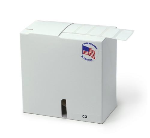 Label Rolls, Cryo, 33 x 13 mm, for 1.5 - 2 mL Tubes, White, 1000/PK, Globe Scientific, LCR-33X13W