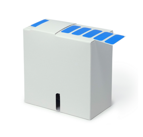 Label Rolls, Cryo, 33 x 13 mm, for 1.5 - 2 mL Tubes, Blue, 1000/PK, Globe Scientific, LCR-33X13B