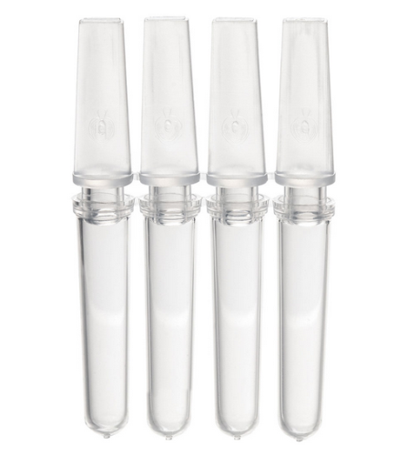 0.1 mL Corbett Style 4-Strip Tubes, with 4-Strip Caps, Natural, 2500/CS, Globe Scientific, PCR-COR-01