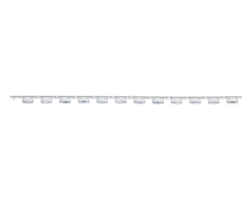 0.2 mL 12-Strip Flat Caps, No Tubes, Optically-Clear for qPCR, 800/CS, Globe Scientific, PCR-02FC-12