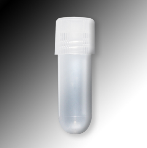 Sample Tube, 2 mL, External Threads, Polypropylene (PP), Round Bottom (Caps Sold Separately), 1000/CS Total, Globe Scientific, 6031