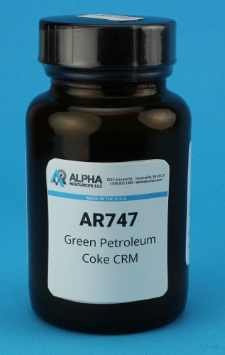 Green Petroleum Coke CRM, Sulfur 3.66%, 50 g