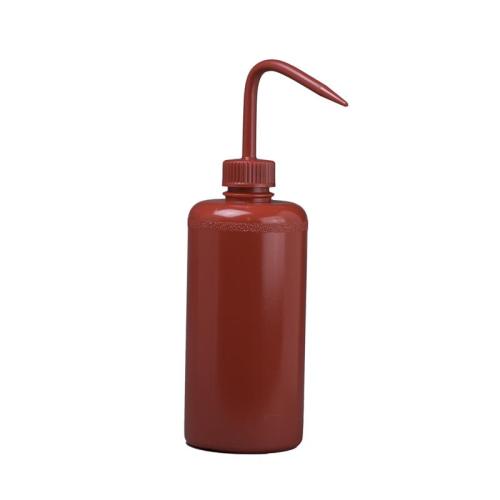 Narrow-Mouth, LDPE, Wash Bottle, Red 500 mL (16 oz.), 6/PK , Bel Art Products, F11650-0016