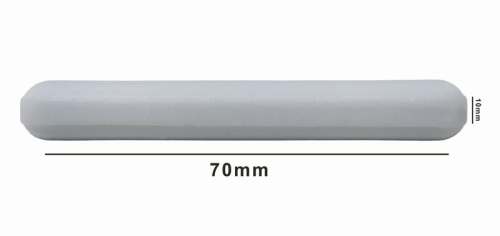 Spinbar Teflon Polygon Stirring Bar, White, 70 X 10 mm, Bel Art Products, F37120-0070