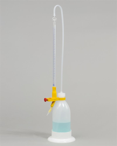 Automatic Burette, 10 mL x 0.05 mL, 500 mL Reservoir, Class B, Bel Art Products, H37918-0109