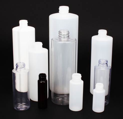 Bottle, Cylinder Style, 16 oz, Natural, Narrow Mouth, 28-400 Neck Finish, 20916NHD5