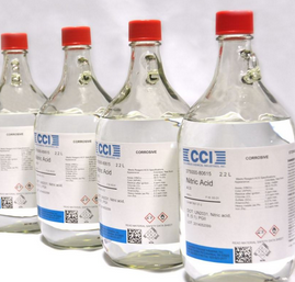 Nitric Acid, 70%, ACS Grade, 2.2 L Plastic Bottle [UN2031, 8, PG II]