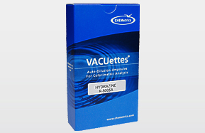 Hydrazine Test Kit Refills, Visual Colorimetric Analysis, 0-25 ppm, PDMAB Method, Chemetrics, Inc., R-5005A