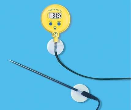 Traceable Water-Proof Thermometer F/C, Range is 58 to 572 F or 50 to 300 C, Resolution is 0.1 from 19.9 to 199.9, otherwise 1, Antylia, 4039