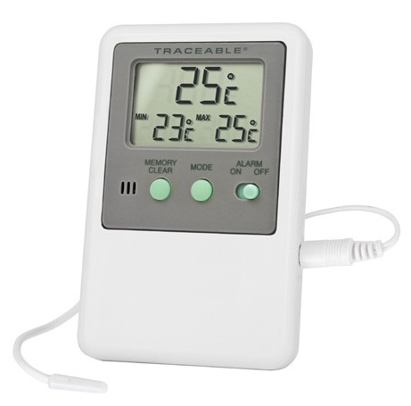 Traceable (Registered)  Memory Monitoring Thermometer, Range is from 58.0 to 158.0 Degree F