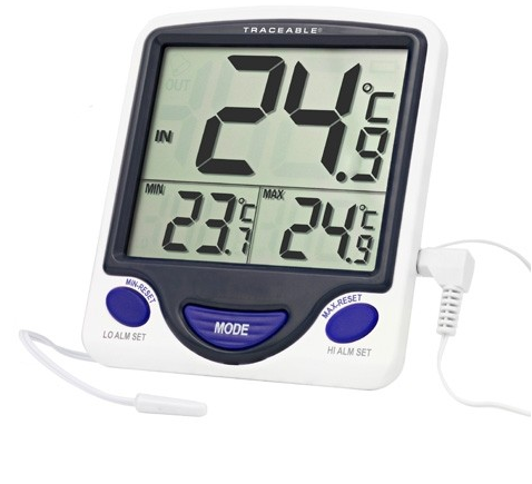 Traceable Jumbo Refrigerator/Freezer Thermometer, -58 to 158 degrees F / -50 to 70 degrees C, Antylia, 4148