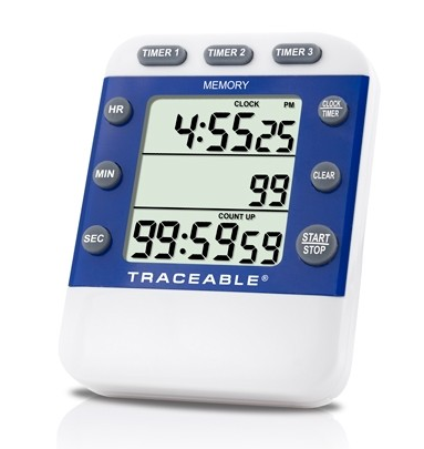 Traceable Three-Line Alarm Timer, Timing Range is 99 Hours, 59 Minutes, 59 Seconds, Antylia, 5008