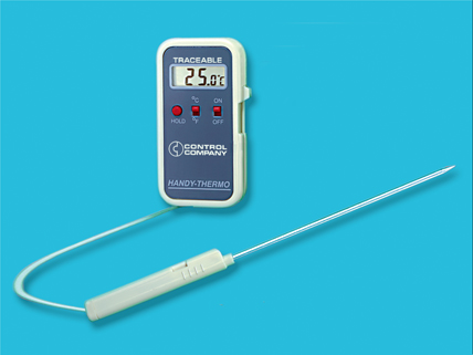 Traceable Mini-Thermometer, Range is 58.0 to 302.0 F and 50.0 to 150.0 C  Resolution is 0.1 Between 20.0 and 200.0, Antylia, 4146