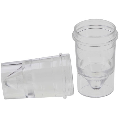Sample Cup, Polystyrene, 1.5 mL, 13 mm Diameter x 24 mm H, for Use in Autoanalyzers