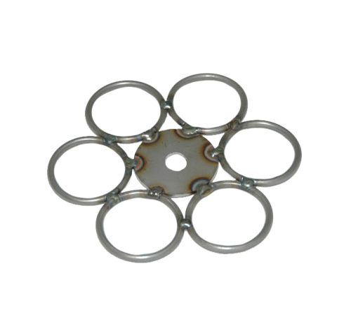 6-Place Crucible Holder for lowering samples into a Volatile Matter Furnace
