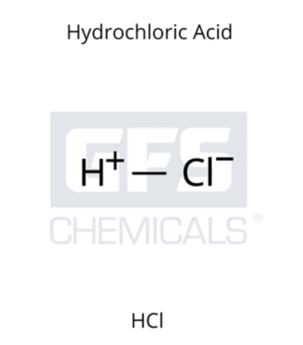 Hydrochloric Acid, 32 to 38%, Veritas Redistilled, Low PPB Trace Metals, 2.5 L, Single, GFS Chemicals, 43532