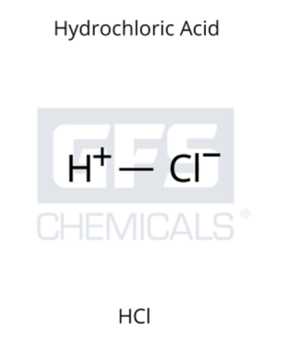 Hydrochloric Acid 37% Superior ACS Grade Reagent Trace 2.5 L PVC Coated Glass Bottle, GFS Chemicals, 43496