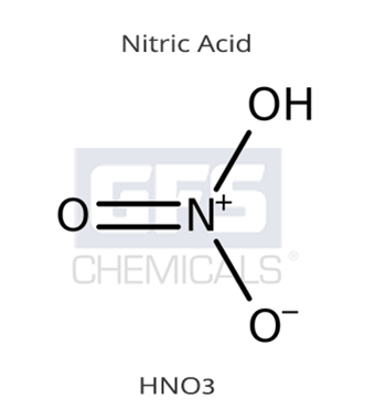 Nitric Acid, ACS Reagent Grade, 500 mL, GFS Chemicals, 53003